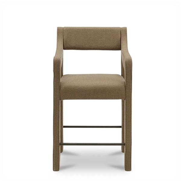 BNIB - Moe's - Elise Counter Stool Ochre - MSRP $769 - YM-1028-20 - 22" W x 22.4" D x 39.4" H