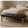 Image 5 : BNIB - Moe's - Costello Bench Black - MSRP $1899 - GO-1027-02 - 61" W x 20" D x 18" H
