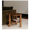 Image 5 : BNIB - Moe's - Olsen Accent Table Vintage Brown - MSRP $659 - JD-1087-03 - 21" W x 22.5" D x 21" H