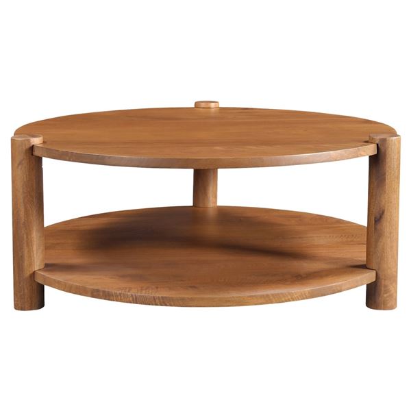 BNIB - Moe's - Olsen Coffee Table Vintage Brown - MSRP $1299 - JD-1088-03 - 39.5" W x 38" D x 16" H