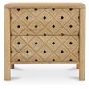 Image 1 : BNIB - Moe's - Fulton Nightstand Natural - MSRP $1149 - PZ-1010-24 - 26" W x 18" D x 24" H