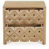 Image 4 : BNIB - Moe's - Fulton Nightstand Natural - MSRP $1149 - PZ-1010-24 - 26" W x 18" D x 24" H