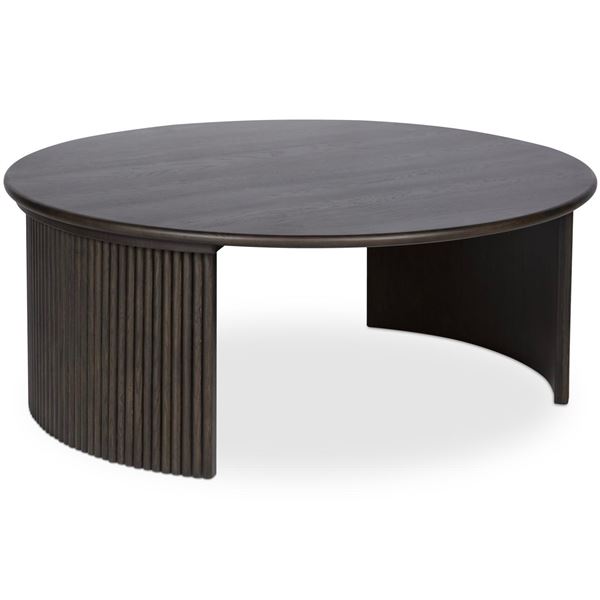 BNIB - Moe's - Penny Coffee Table (Large) Dark Brown - MSRP $1349 - QO-1012-20 - 39" W x 39" D x 15.