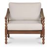 Image 2 : BNIB - Moe's - Delilah Outdoor Accent Chair Brown - MSRP $1799 - TA-1018-03 - 32" W x 34.6" D x 26.7