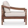 Image 3 : BNIB - Moe's - Delilah Outdoor Accent Chair Brown - MSRP $1799 - TA-1018-03 - 32" W x 34.6" D x 26.7