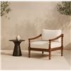 Image 4 : BNIB - Moe's - Delilah Outdoor Accent Chair Brown - MSRP $1799 - TA-1018-03 - 32" W x 34.6" D x 26.7