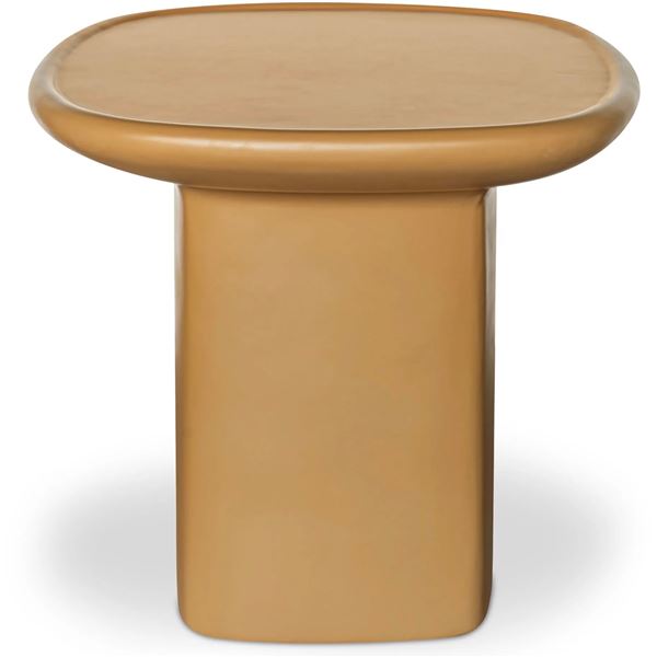 BNIB - Moe's - Manon Outdoor Side Table Deep Yellow - MSRP $939 - VH-1023-09 - 22" W x 22" D x 19.5"