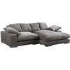 Image 1 : BNIB - Moe's - Plunge Sectional Charcoal (complete) with Right Arm Facing Chaise - MSRP $3,249 - TN-