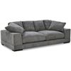 Image 2 : BNIB - Moe's - Plunge Sofa Charcoal - MSRP $2,649 - TN-1021-25 - 92" W x 46" D x 33" H