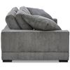 Image 3 : BNIB - Moe's - Plunge Sofa Charcoal - MSRP $2,649 - TN-1021-25 - 92" W x 46" D x 33" H