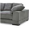 Image 5 : BNIB - Moe's - Plunge Sofa Charcoal - MSRP $2,649 - TN-1021-25 - 92" W x 46" D x 33" H