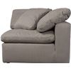 Image 4 : BNIB - Moe's - 2pc Terra Condo Modular Set Fabric Light Grey - MSRP $3,598 - includes 2 corner chair
