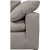 Image 6 : BNIB - Moe's - 2pc Terra Condo Modular Set Fabric Light Grey - MSRP $3,598 - includes 2 corner chair