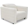Image 3 : BNIB - Moe's - Juno Power Recliner Chair Off White - MSRP $3149 - GO-1010-05 - 40" W x 42" D x 31.5"