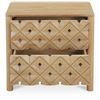 Image 4 : BNIB - Moe's - Fulton Nightstand Natural - MSRP $1149 - PZ-1010-24 - 26" W x 18" D x 24" H
