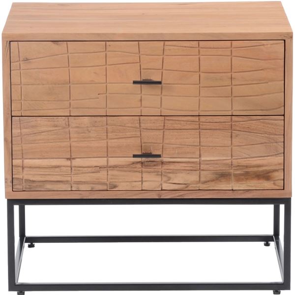 BNIB - Moe's - Atelier Nightstand Natural - MSRP $899 - BZ-1112-24 - 23.5" W x 15.5" D x 21.5" H