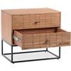 Image 2 : BNIB - Moe's - Atelier Nightstand Natural - MSRP $899 - BZ-1112-24 - 23.5" W x 15.5" D x 21.5" H