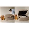 Image 2 : BNIB - Sundays - Pod Storage Ottoman Large Teddy - MSRP $890 - OTT-RN-001-006 - 35" W x 35" D x 17" 