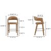 Image 2 : BNIB - Moe's - Martens Bar Stool - $1,749 MSRP - YM-1011-03 - 23.6" W x 23.3" D x 42.9" H