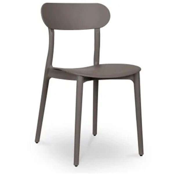 BNIB - Moe's - Kent Single Outdoor Dining Chair Taupe - MSRP $130 - QX-1017-39-1 - 16.75" W x 20.5" 