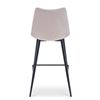 Image 4 : BNIB - Moe's - Alibi Bar Stool Beige Set of 2 - MSRP $699 - UU-1003-34 - 17.7" W x 20" D x 40.9" H