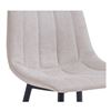 Image 5 : BNIB - Moe's - Alibi Bar Stool Beige Set of 2 - MSRP $699 - UU-1003-34 - 17.7" W x 20" D x 40.9" H