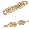 Image 4 : BNIB - Moe's - Toro Decorative Wooden Chain Natural - MSRP $189 - GZ-1187-24 - 27" W x 5" D x 5" H