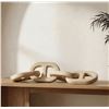 Image 3 : BNIB - Moe's - Toro Decorative Wooden Chain Natural - MSRP $189 - GZ-1187-24 - 27" W x 5" D x 5" H