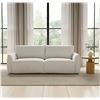 Image 4 : BNIB - Moe's - Callie Sofa (91 In) Flecked Oat - MSRP $2,299 - KQ-1049-34-CAN - 91" W x 39.4" D x 35