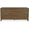 Image 1 : BNIB - Moe's - Riley 7-Drawer Dresser, Oak - $4,999.00 - RP-1066-03 - 70"W x 19"D x 31"H