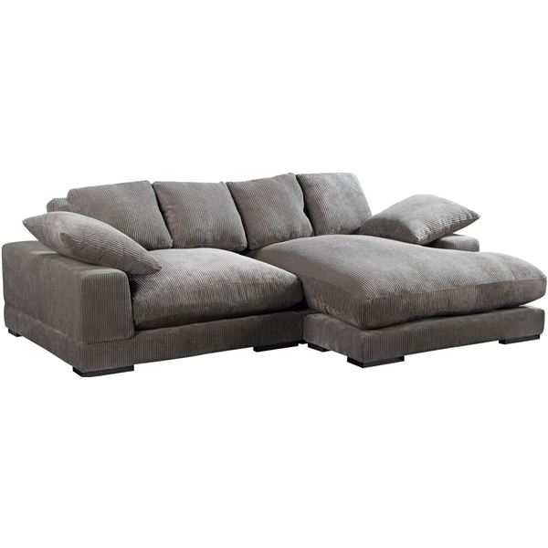 BNIB - Moe's - Plunge Sectional Charcoal (complete) - MSRP $3,249 - TN-1004-25 - 106" W x 46" D x 34