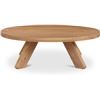 Image 1 : BNIB - Moe's - Alden Coffee Table in Natural Oak - MSRP $2,299.00 - BC-1154-24 - 50" W x 50" D x 16.