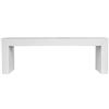 Image 1 : BNIB - Moe's - Lazarus Outdoor Bench - White - $1,149.00 - BQ-1005-18 - 55" W x 15.75" D x 18.5" H