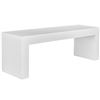 Image 2 : BNIB - Moe's - Lazarus Outdoor Bench - White - $1,149.00 - BQ-1005-18 - 55" W x 15.75" D x 18.5" H