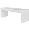 Image 3 : BNIB - Moe's - Lazarus Outdoor Bench - White - $1,149.00 - BQ-1005-18 - 55" W x 15.75" D x 18.5" H