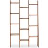 Image 1 : BNIB - Moe's - Orson Bookcase - Brown - MSRP $2,199.00 - BZ-1158-03 - 43.31" W x 11.81" D x 68.9" H