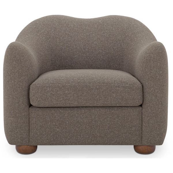 BNIB - Moe's - Bria Accent Chair, Brown - $1,599.00 - FO-1023-20 - 34.6"W x 33.5"D x 29.6"H