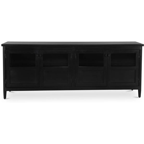 BNIB - Moe's - Henry Metal Media Unit, Black - $2,549.00 - GK-1143-02 - 65"W x 19"D x 25"H
