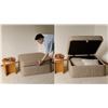 Image 2 : BNIB - Sundays - Pod Storage Ottoman Large Teddy - MSRP $890 - OTT-RN-001-006 - 35" W x 35" D x 17" 