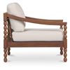 Image 3 : BNIB - Moe's - Delilah Outdoor Accent Chair Brown - MSRP $1799 - TA-1018-03 - 32" W x 34.6" D x 26.7