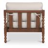 Image 6 : BNIB - Moe's - Delilah Outdoor Accent Chair Brown - MSRP $1799 - TA-1018-03 - 32" W x 34.6" D x 26.7