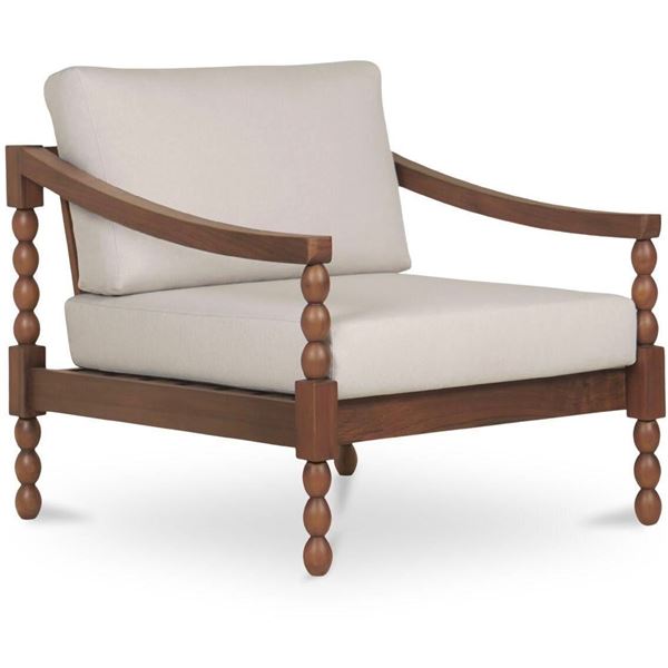 BNIB - Moe's - Delilah Outdoor Accent Chair Brown - MSRP $1799 - TA-1018-03 - 32" W x 34.6" D x 26.7