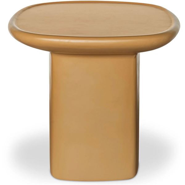 BNIB - Moe's - Manon Outdoor Side Table Deep Yellow - MSRP $939 - VH-1023-09 - 22" W x 22" D x 19.5"
