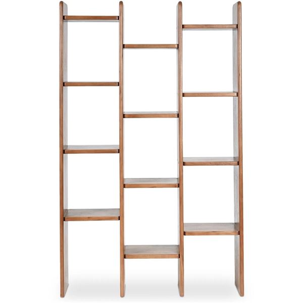 BNIB - Moe's - Orson Bookcase - Brown - MSRP $2,199.00 - BZ-1158-03 - 43.31" W x 11.81" D x 68.9" H