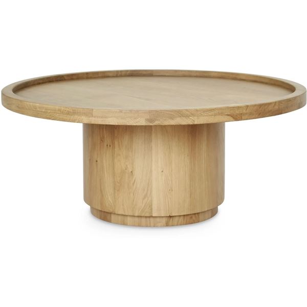 BNIB - Moe's - Cohen Coffee Table, Natural - $1,599.00 - QM-1006-24-0 - 38"W x 38"D x 16"H