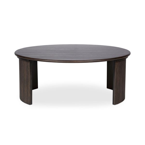 BNIB - Moe's - Penny Coffee Table (Large), Dark Brown - $1,349.00 - QO-1012-20 - 39"W x 39"D x 15.75