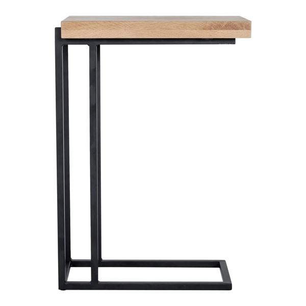 BNIB - Moe's - Mila C-Shape Side Table Natural - MSRP $469 - YC-1005-24 - 16.5" W x 10" D x 23.5" H