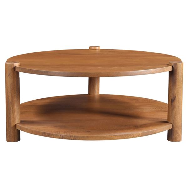 BNIB - Moe's - Olsen Coffee Table Vintage Brown - MSRP $1299 - JD-1088-03 - 39.5" W x 38" D x 16" H