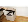Image 4 : BNIB - Sundays - Pod Storage Ottoman Small Teddy - MSRP $390 - OTT-RN-002-006 - 20" W x 20" D x 19" 