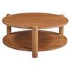 Image 2 : BNIB - Moe's - Olsen Coffee Table Vintage Brown - MSRP $1299 - JD-1088-03 - 39.5" W x 38" D x 16" H